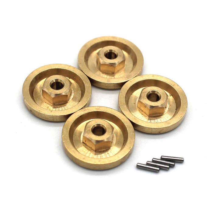 Black - 4PCS Upgraded Metal Hex Adaper 7mm for Land Rover Camel FMS FCX24M 1/24 RC Cars Vehicles Mod