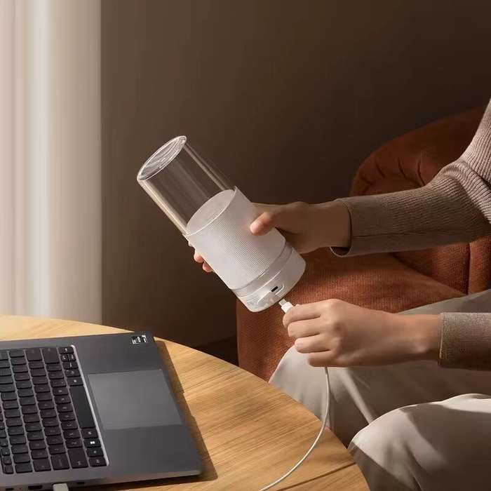 White - XIAOMI MIJIA Portable Juicer Cup 2 With 300ml Capacity Wireless Electric Juice Cup Mini Smoo