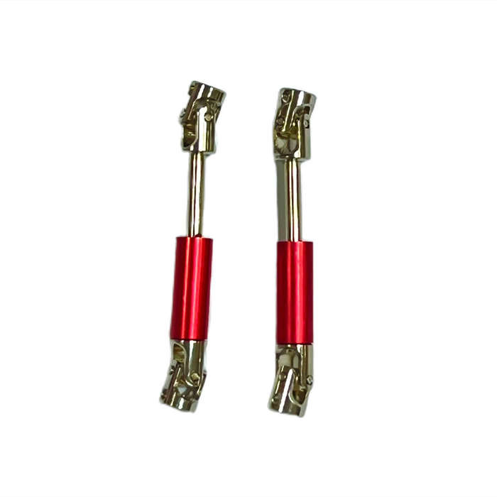 Red - 2PCS LDRC 18401 18499 1/18 Rock Crawler RC Car Parts Metal Drive Shaft Vehicles Models Spare A