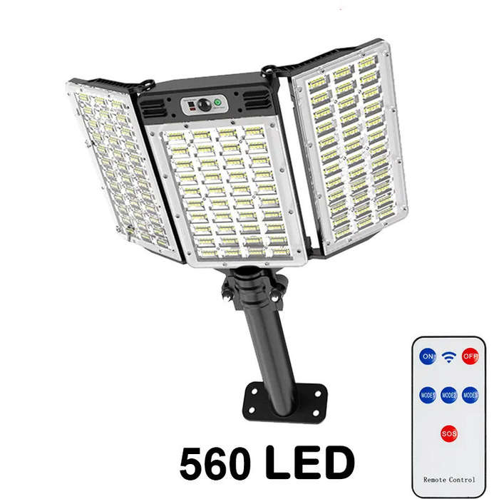 560LED Powerful Outdoor Solar Lights Motion Sensor Waterproof Wall Lamp Remote Control Garden Street