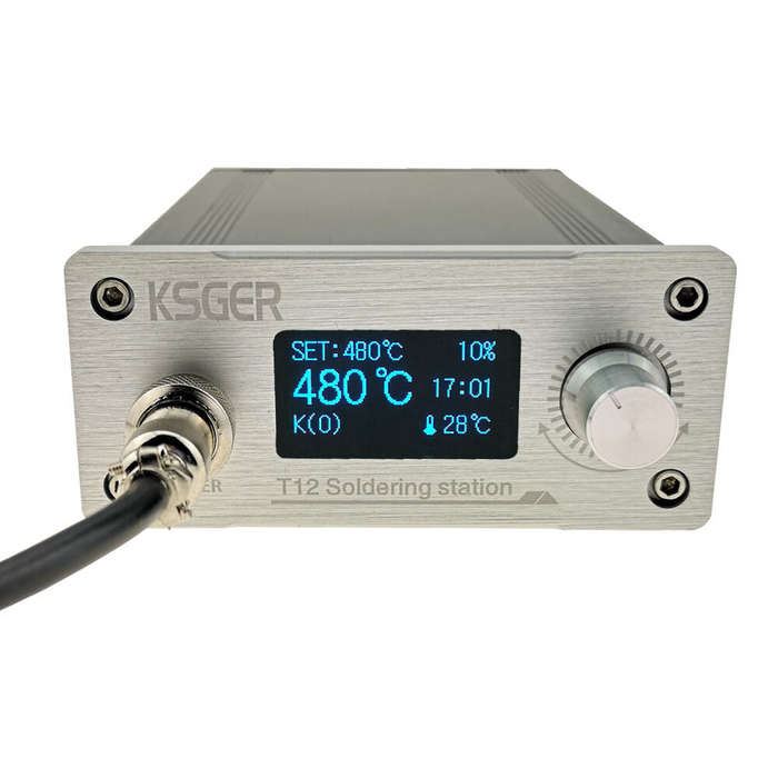 KSGER T12 STM32 OLED DIY Kit Constant Temperature Soldering Station 150-480C Range Quick Heating Hig