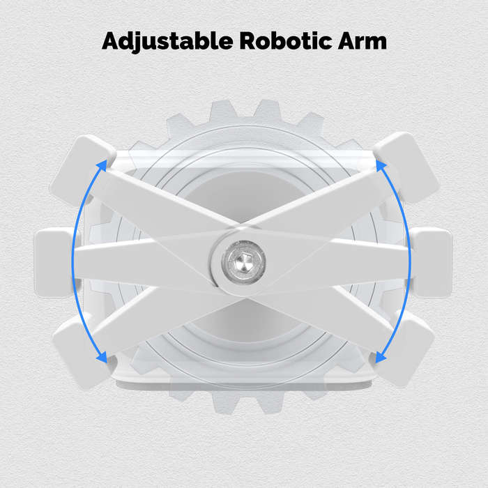 White - MOES Tuya Smart Bluetooth Finger Robot Warp Switch Button Key Tuya Smart & Smart Life App wi