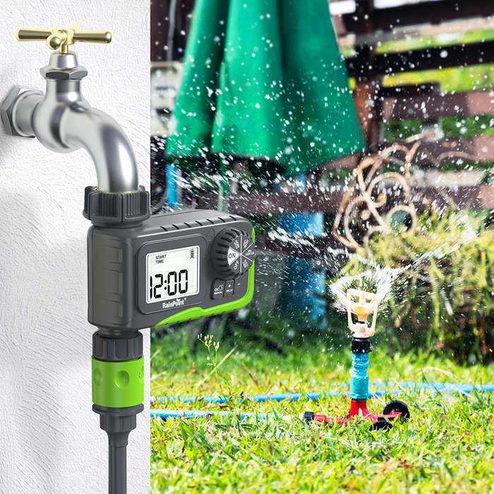 EU Plug - Rainpoint ITV0105 Smart Irrigation Outdoor Automatic Programmable Watering Irrigation Time