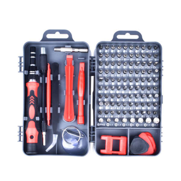 Red - 115 in 1 Precision Screwdriver Set Magnetic DIY Screw Driver For Electroics PC Computer Phone
