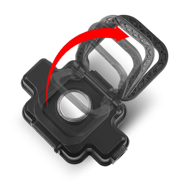 Black - LED+XPE Strong Light Magnetic Headlamp Type-C Rechargeable LED Head Flashlight Outdoors Camp