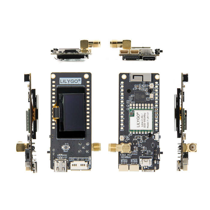 Black - LILYGO T3 S3-LR1121 2.4G ESP32-S3 Development Board 0.96 Inch OLED Wi-Fi Bluetooth 5.0 Low P