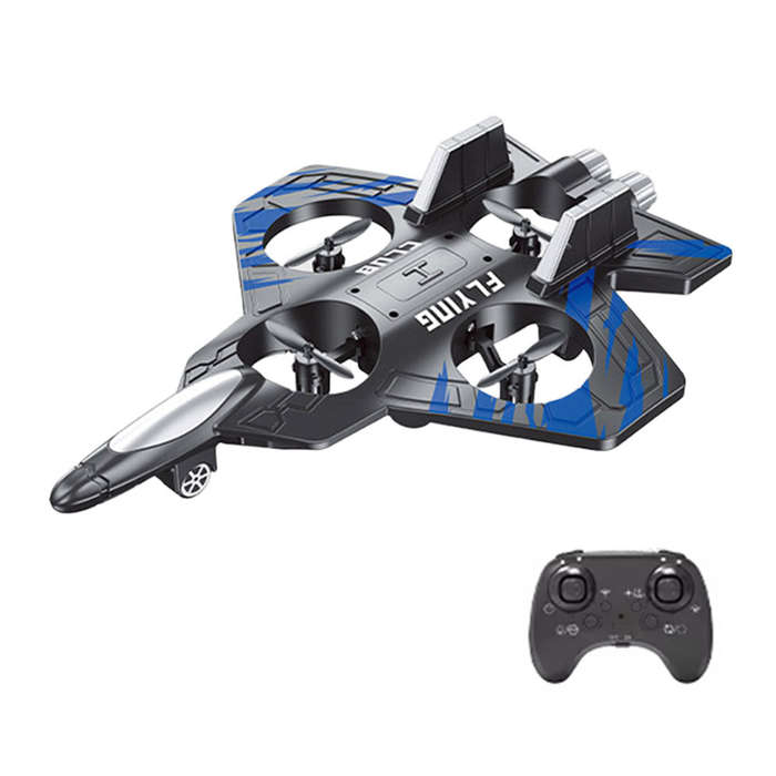 One Battery - CZ01 2.4G EPP Hover Fighter Glider One-Key Circling 360 Roll 4 Turbofans 4CH LED RC Dr