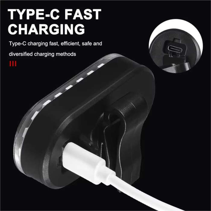 Taillight - BIKIGHT Colorful RGB USB Rechargeable LED Bike Taillight 14 Light Modes Waterproof Safet