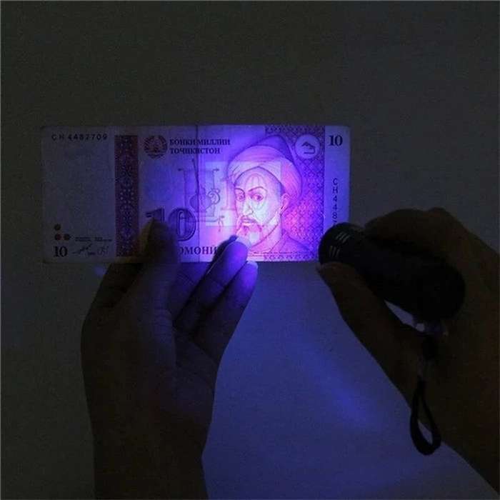 Black - Convoy S2+ Nichia 365nm UV LED Single Mode OP Reflector Flashlight Ultra Violet LED Flashlig