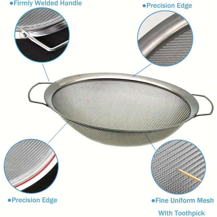 Silver - Stainless Steel 60 Mesh Paint Strainer Fits 5 Gallon Bucket Fine Mesh Filter for Spray Gun