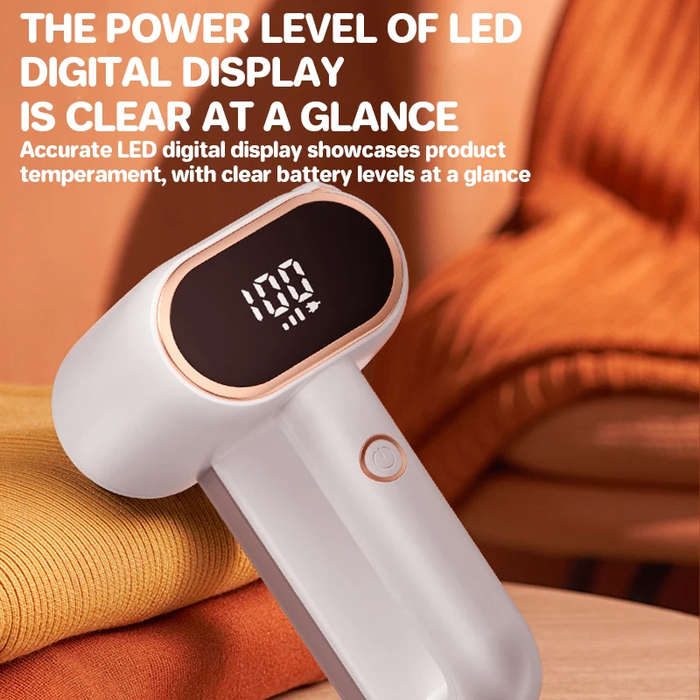 #B - KONKA Fabric Shaver Hair Lint Remover Rechargeable Hair Remover LED Digital Display Shaver with