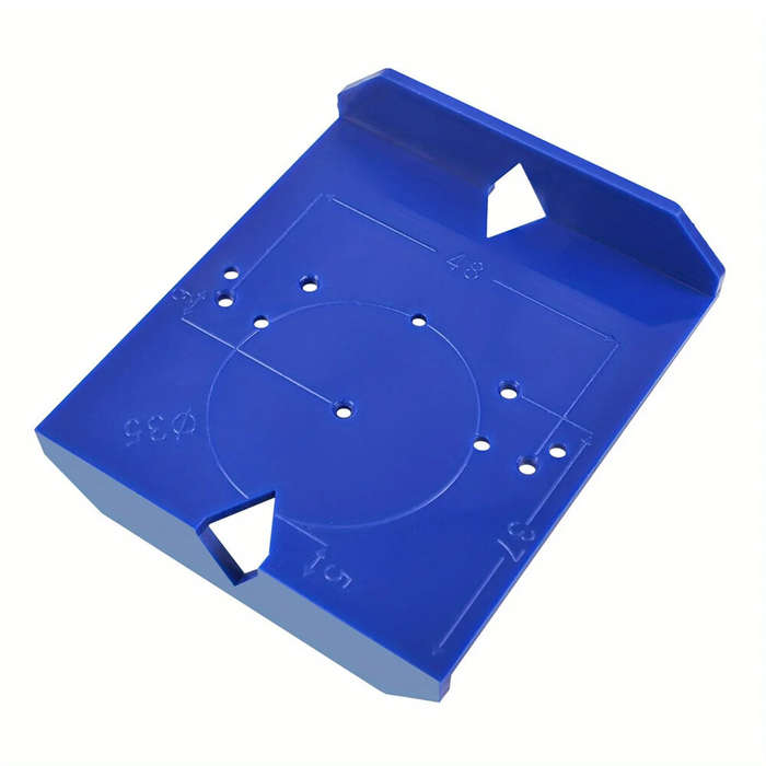 Blue - 35mm/40mm Hinge Drilling Locator Alloy Drill Bit Positioning Tool for Cabinet Door Hinge Inst