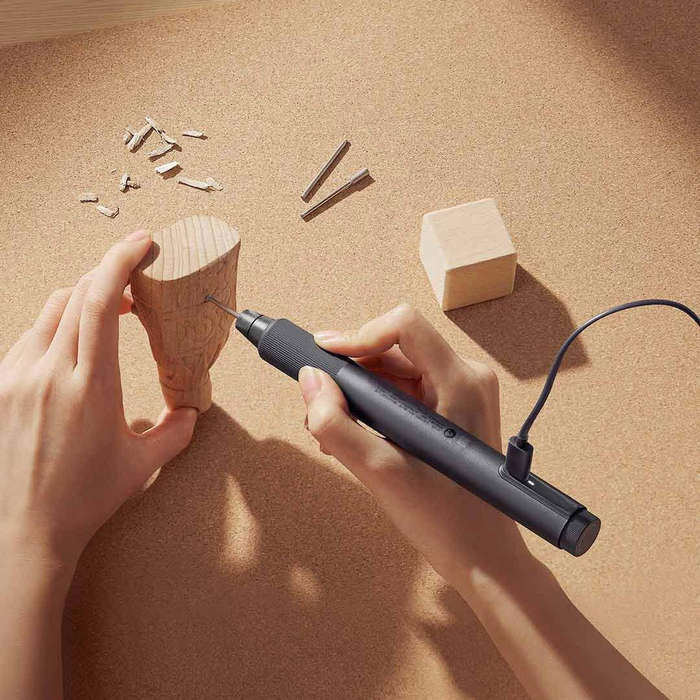 #01 - XIAOMI Mijia Electric Engraving Pen Set Mini Drill Grinder Variable Speed Rotary Engraving Mac
