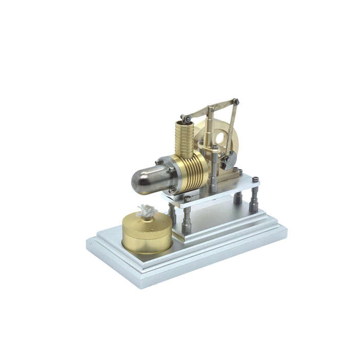 Gold - J06H Bee Series Mini Horizontal Stirling Engine Model Physics Science Experiments for Childre