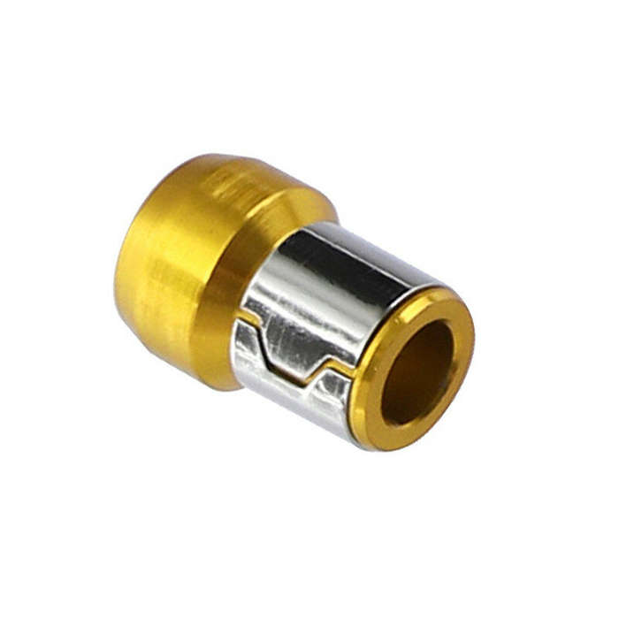 Blue - Drillpro Universal Magnetic Ring 6.35mm Screwdriver Bit Magnetic Ring Alloy Strong Magnetizer