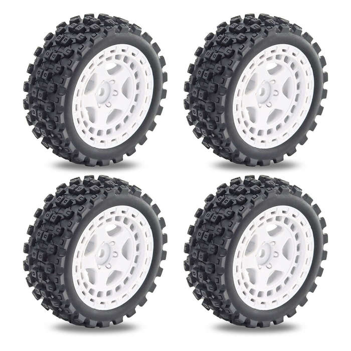 Brown - 4PCS Upgraded Tires Wheel Rims for Arrma 1/18 2S Typhon Grom RC Cars Vehicles Models Spare P