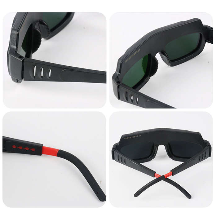 Grey - Automatic Darkening Dimming Welding Glasses Anti-glare Argon Arc Welding Glasses Welder Eye P