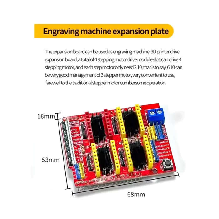 Full Kit - Stepper Motor Driver Kit A4988/DRV8825 Expansion Board Nema17 Compatible Ideal For 3D Pri