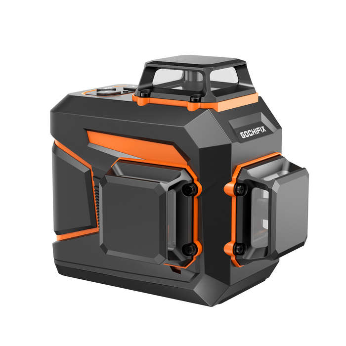 EU Plug - GOCHIFIX 3x360 12 Line 3D Self-Leveling Green Laser Level with Sharp 520 Laser Tube Rechar