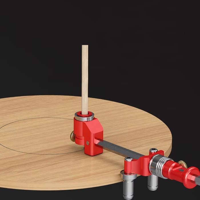 Red - Wheel Marking Gauge Adjustable Scriber Ruler Aluminum Alloy Stainless Steel Precision Tool Par