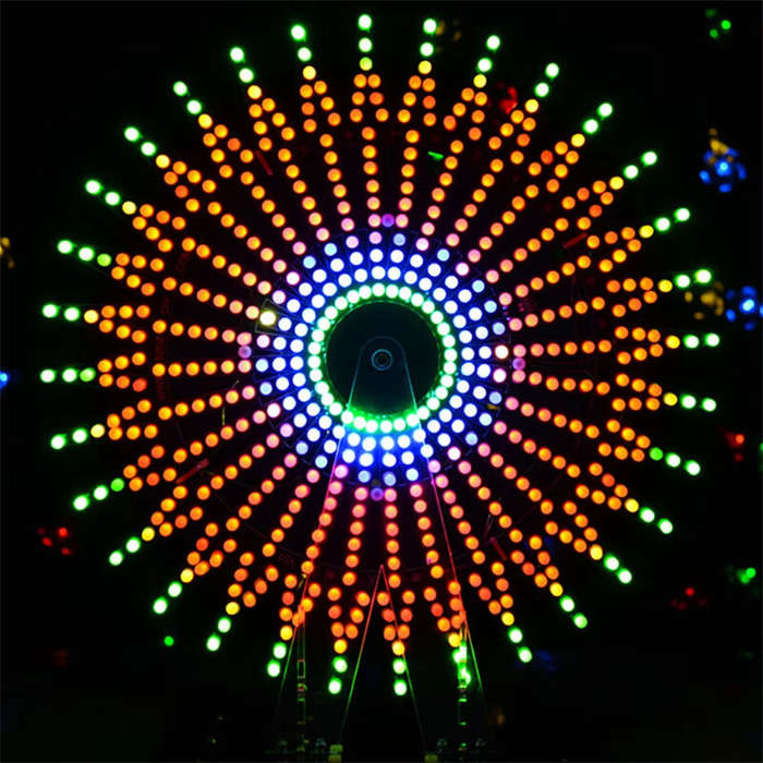 DIY Kit - DIY Electronic Kit 16-layer Colorful Ferris Wheel LED Rotating Ferris Wheel 16 Layer 30cm