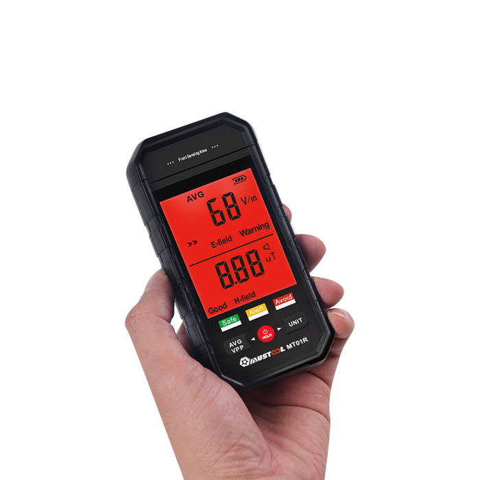 Ordinary display - MUSTOOL MT01R 3-inch Electromagnetic Radiation Tester Electric Field & Magnetic F