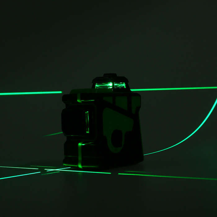 US Plug - 3D 12 Line Green Light Laser Level Digital Self Leveling 360 Rotary Measure
