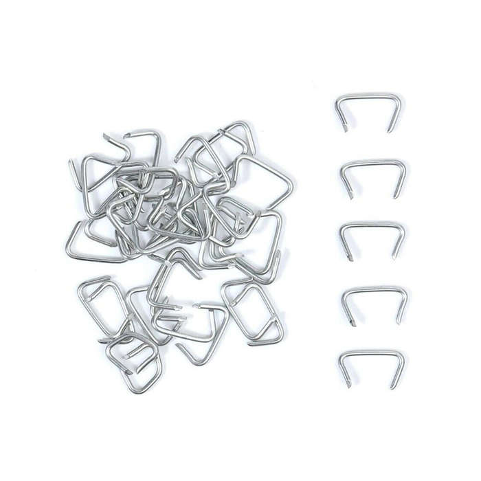 Black - Hog Ring Pliers Kit 200Pcs Galvanized Rings Rust Resistant Non Slip Grip Spring Loaded Multi
