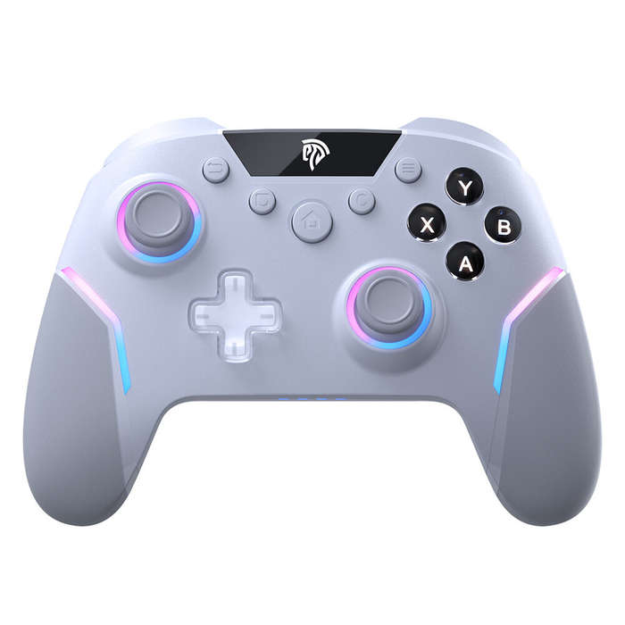 White - EasySMX ESM-X20 Wireless Gaming Controller Dual Hall Trigger 3-Mode Detachable Hall Joystick