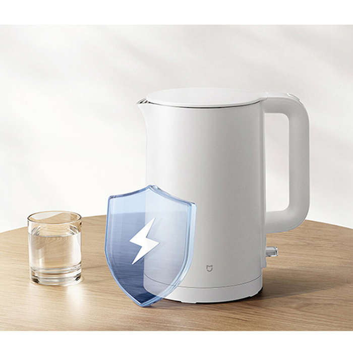 White - XIAOMI Mijia Electric Kettle 3 1800W 1.7L Large Capacity 316L Stainless Steel Interior Doubl