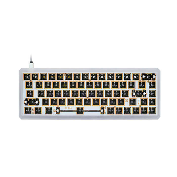 SKYLOONG GK68X Keyboard Kit Hot Swappable NKRO RGB Wired bluetooth Dual Mode PCB Mounting Plate Case