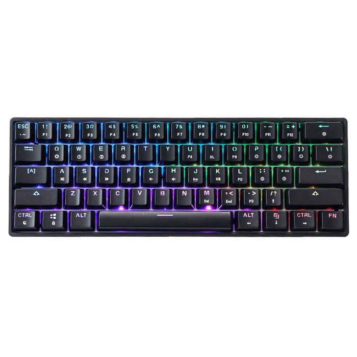 SKYLOONG GK61 Mechanical Keyboard 61 Keys Hot Swappable Gateron Optical Switch RGB Type-C Wired Prog