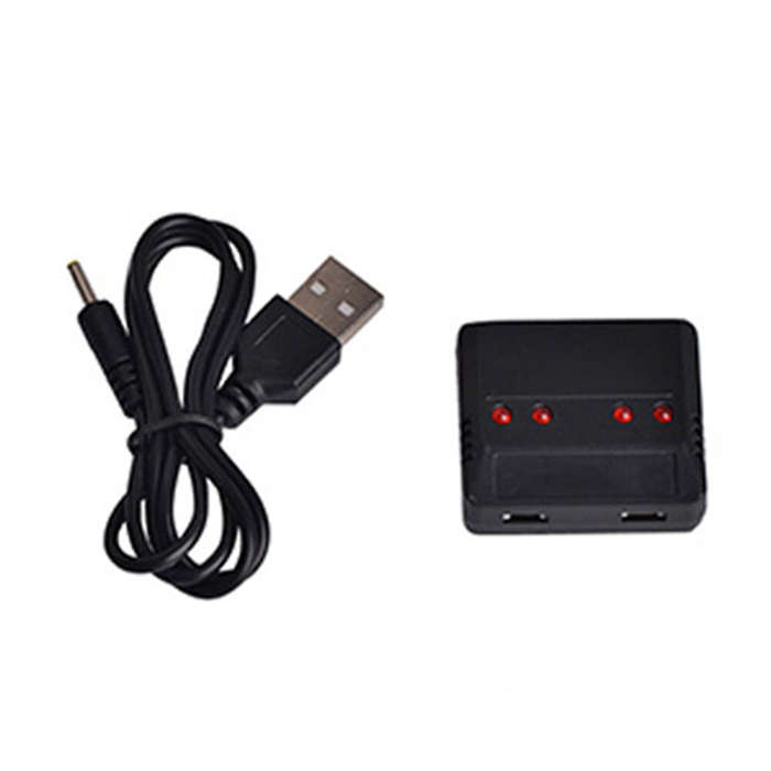 3.7v One To Four Small White Head Charger Toy Battery Quadcopter With Overcharge Protection Drone Ac