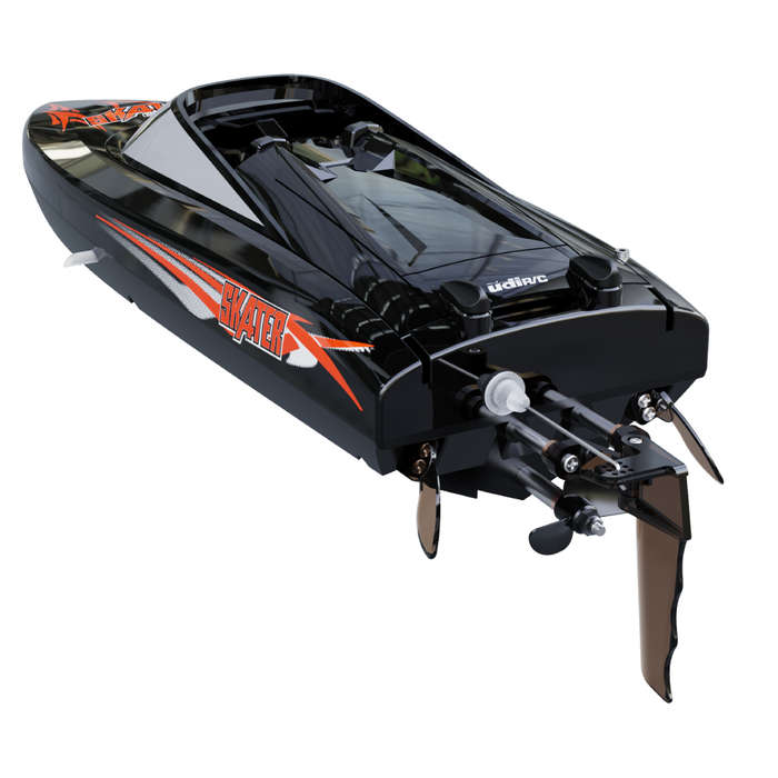Black - UDIRC UDI034 Skater RTR 2.4G RC Boat Waterproof Self Righting High Speed Ship Water Cooling
