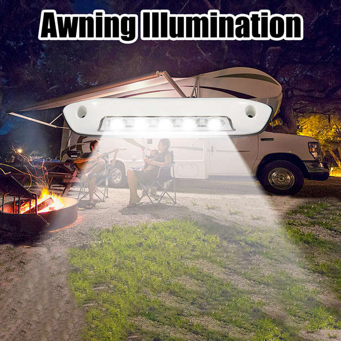 White - 12/24V LED RV Lights Yacht Lights Porch Lights Yacht Wall Lamp RV Outdoor Lighting