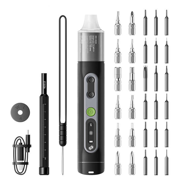 JAKEMY 8196 High Efficiency Patented Design Electric Screwdriver with 360 Shadowless Lighting 1500ma