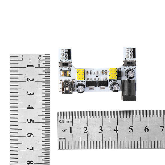 MB102 2 Channel 3.3V 5V Breadboard Power Supply Module White Breadboard Dedicated Power Module MB-10