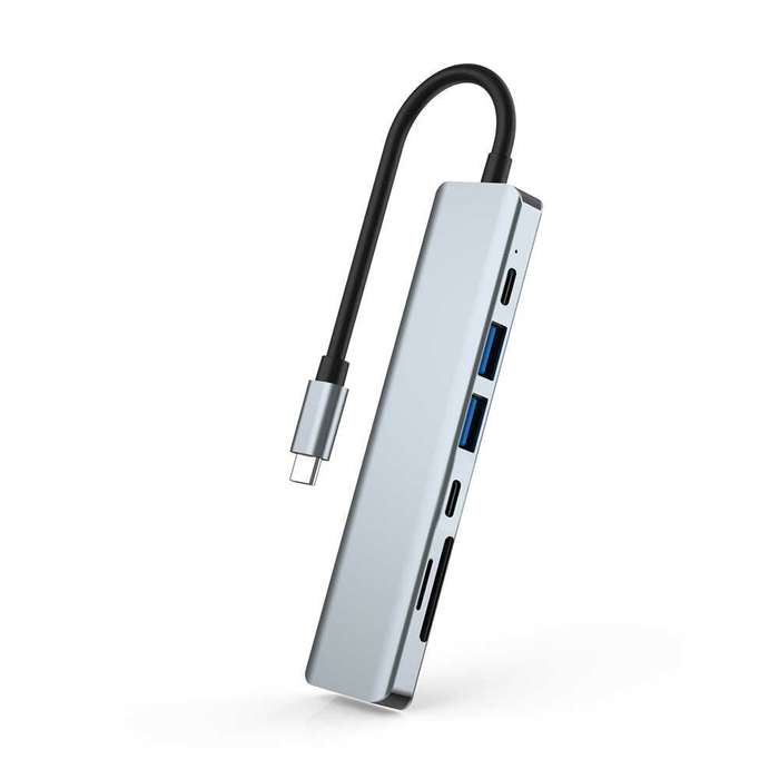 Bakeey 7 in 1 Type-C Docking Station USB-C Hub Adapter Splitter with USB3.0 USB2.0 USB-C PD 87W 4K H