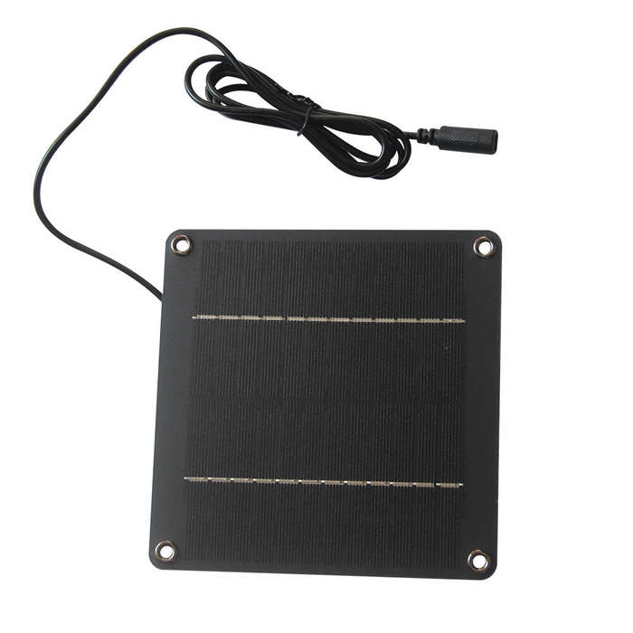 4W - Solar Powered Exhaust Fan 4W Monocrystalline Panel 12V 87CFM Quiet DC Portable Fan for Pets Chi