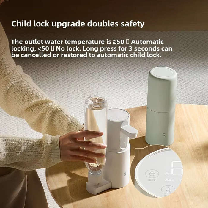 White - XIAOMI MIJIA Portable Instant Hot Water Dispenser Office Home Desktop Electric Kettle Thermo
