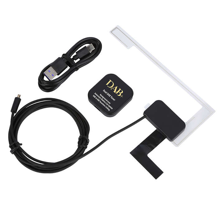 Black - YUEHOO DAB-005 DAB/DAB+ Receiver Box Dual-band High Sensitivity and Frequency Range Plug and