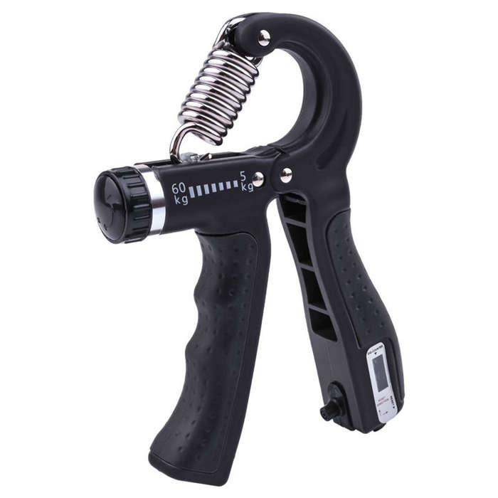 R-type Adjustable Hand Gripper Spring Mechanical Counting Finger Gripper Muscle Trainer Rehabilitati