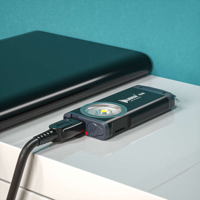 Blue - WUBEN G2 P9 500LM Quick-release EDC LED Keychain Flashlight Magnetic Tail Type-C Charging Sup