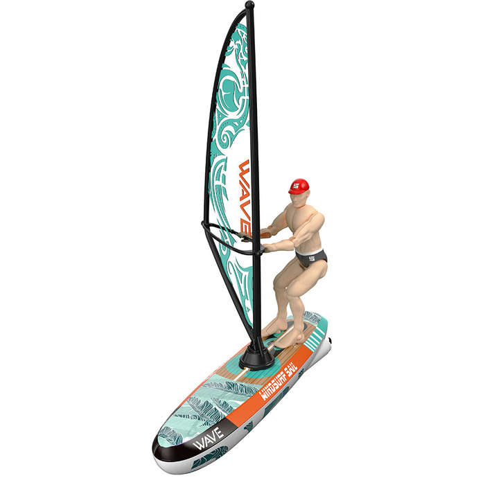 Yellow - 2.4G RC Boat Colorful Sailboat Swinging Sail Driving Swimming Pool Ship Underwater Balance