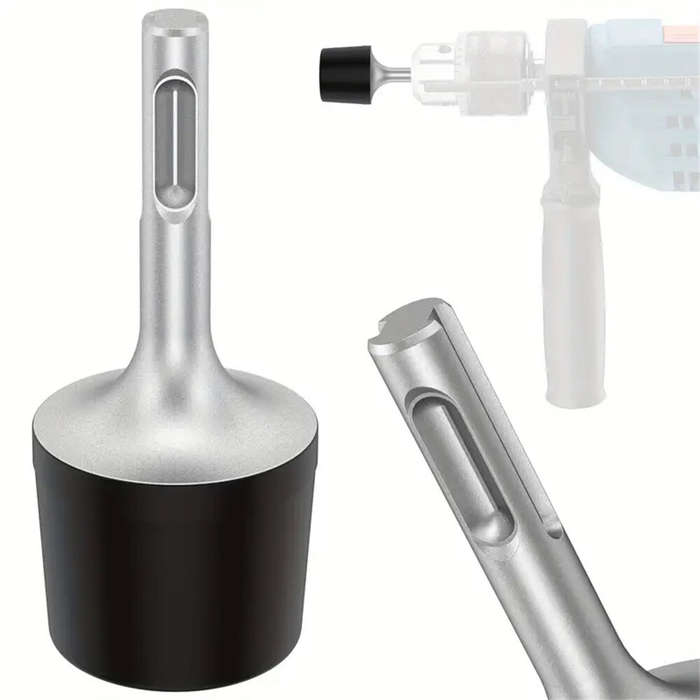 Black - Rotary Hammer Drill Head 45# Steel Round Shank 95x36.8x10mm Wear Resistant Easy Installation