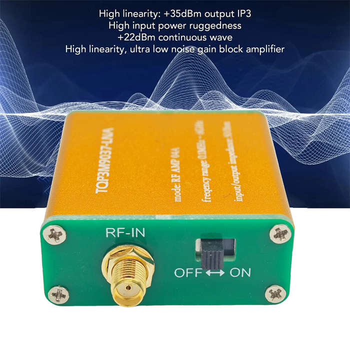 No battery - RF Radio Amplifier 100K-6GHz RF Amplifier Module TQP3M9037-LNA Ultra Low Noise Signal E