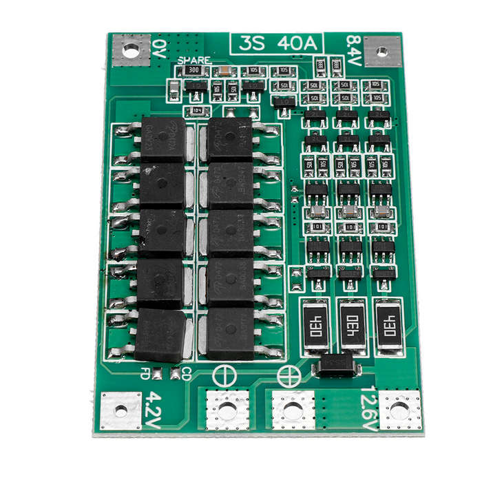 BMS 3S 40A 18650 Lithium Battery Charger Protection Board 11.1V 12.6V PCB for Drill Motor with Balan