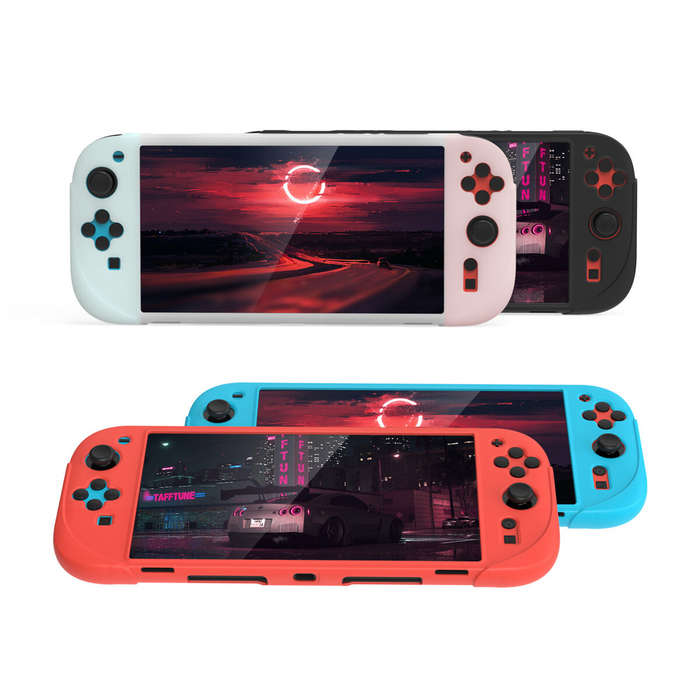 Red - DOBE TNS-3158 Multi-color Silicone Protective Case Shockproof and Scratch-resistant Shell for