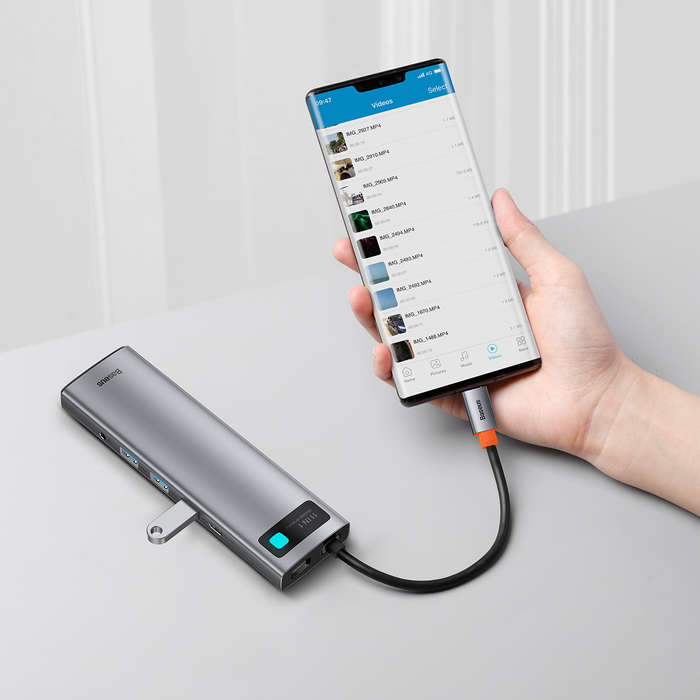 [Triple Display] Baseus 11-In-1 MST USB Type-C Hub Docking Station Adapter With Dual 4K HDMI HD Disp