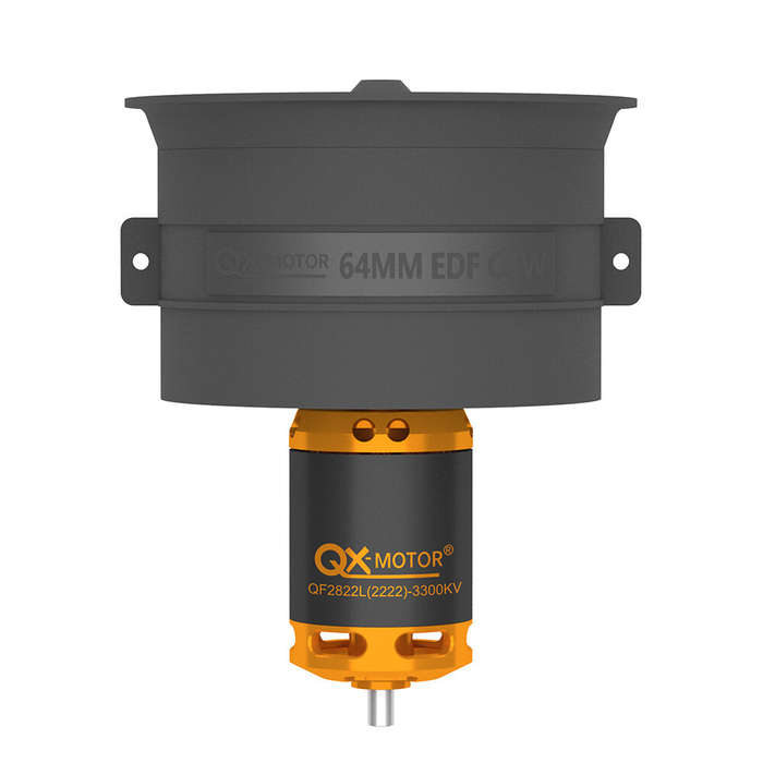 CCW - QX-Motor 64mm 12-Blade Ducted Fan EDF Unit CW/CCW With QF2822 2100KV 2300KV 3300KV 4300KV Brus